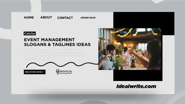 catchy taglines for event management company