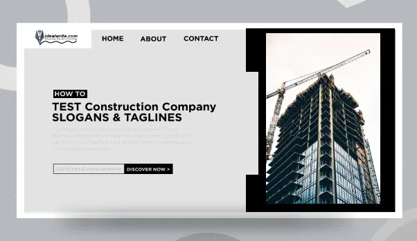 Tagline for Construction Company