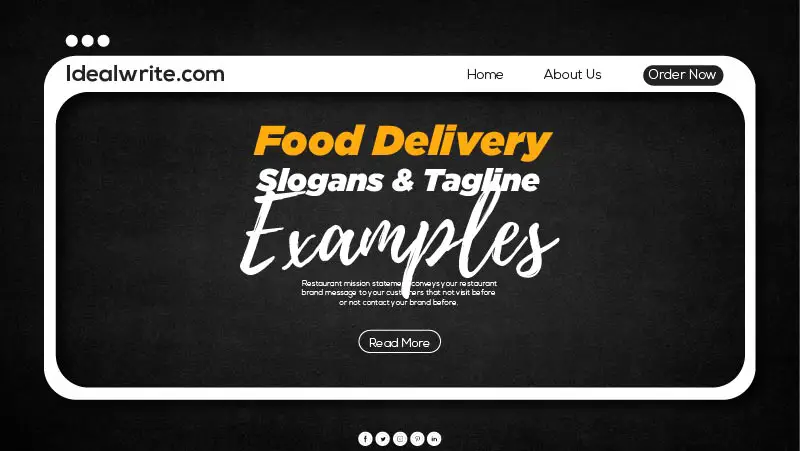 Attractive Slogan for Online Food Delivery