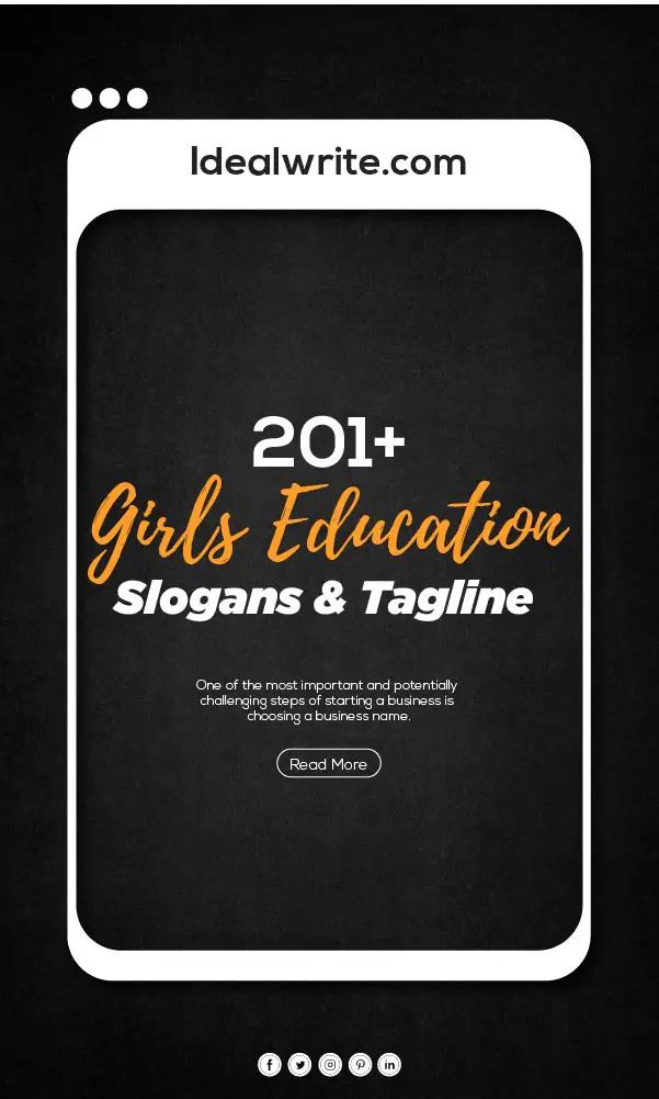 Creative Girl Education Slogans ideas