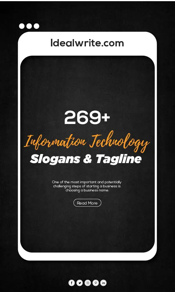 Technology Company Taglines & Slogan ideas