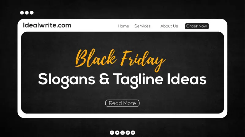 Attractive Black Friday taglines ideas