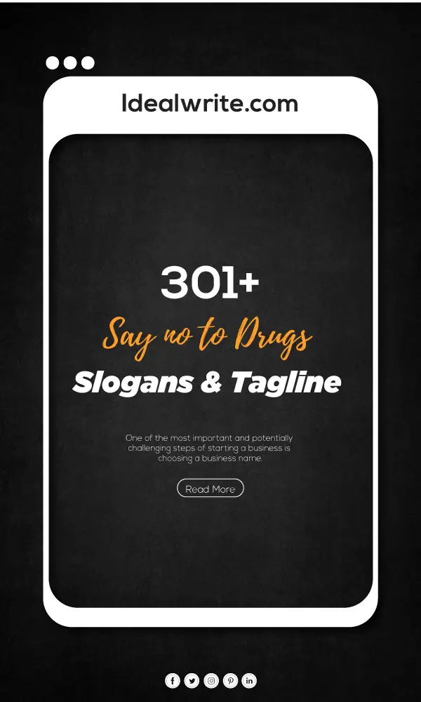 Drug addiction Slogans & Taglines ideas