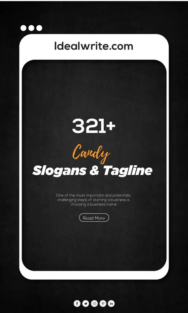 Famous candy slogans & taglines ideas
