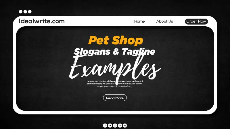 Unique Tagline for pet shop