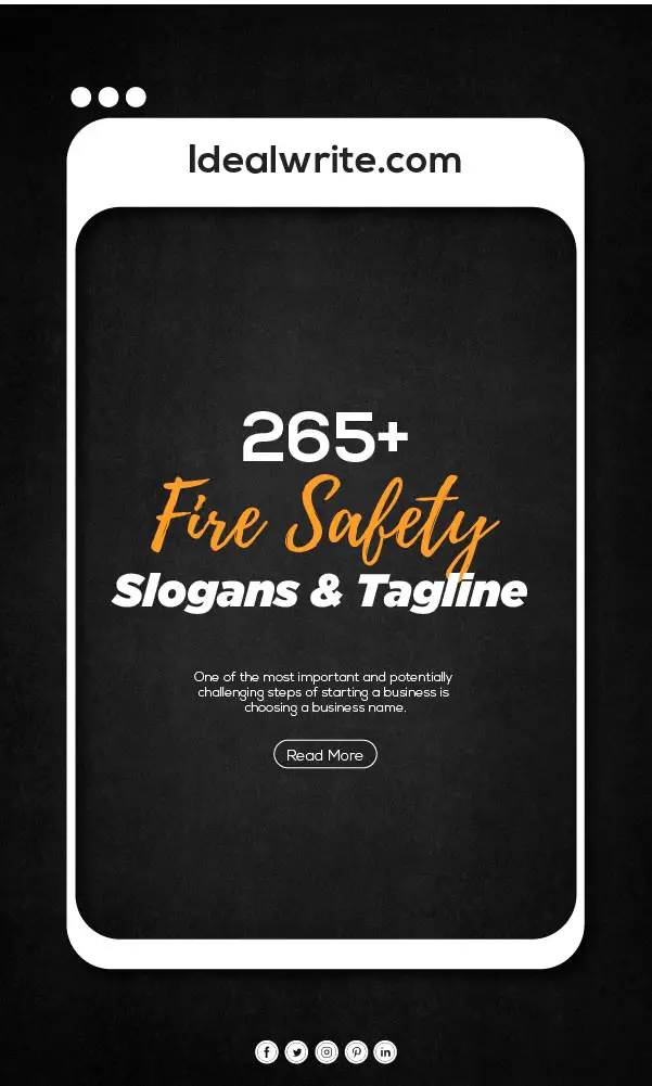 fire safety taglines ideas