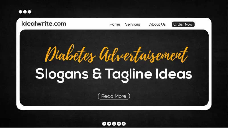 Catchy Diabetes tagline ideas