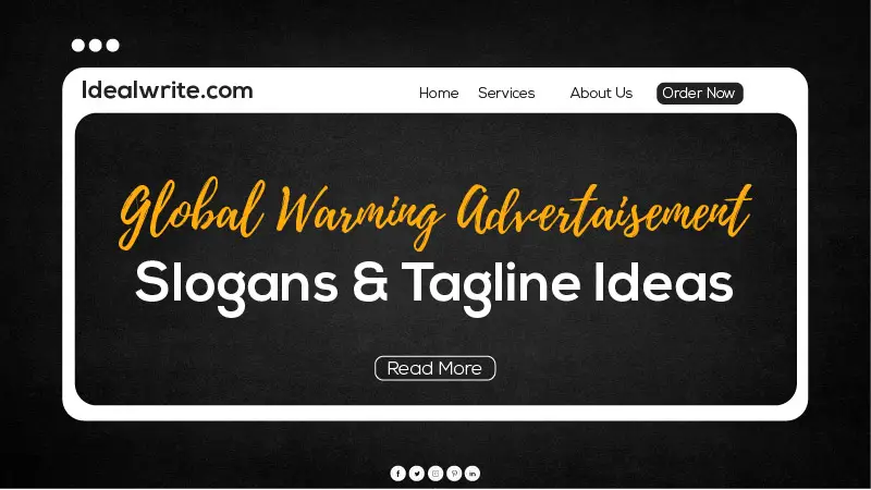 Catchy Slogans to Reduce Global Warming