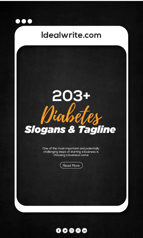 Unique World diabetes Day Slogan ideas