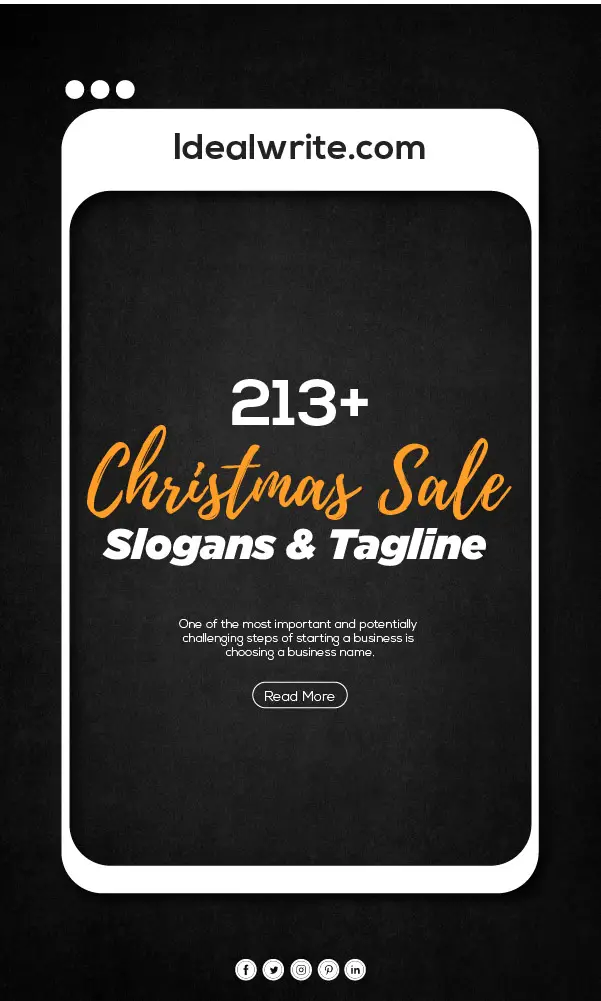 Catchy Christmas Sale Slogans