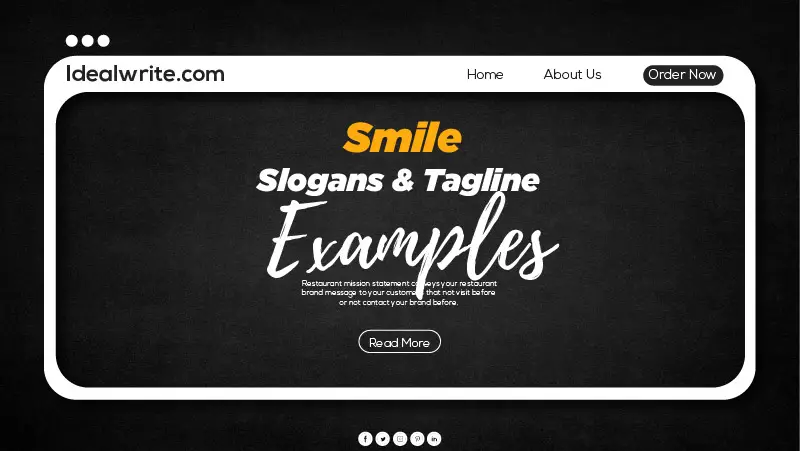 Creative Tagline on Smile