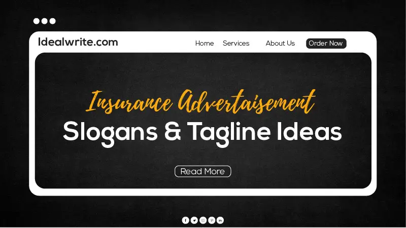 Creative insurance company Slogans ideas