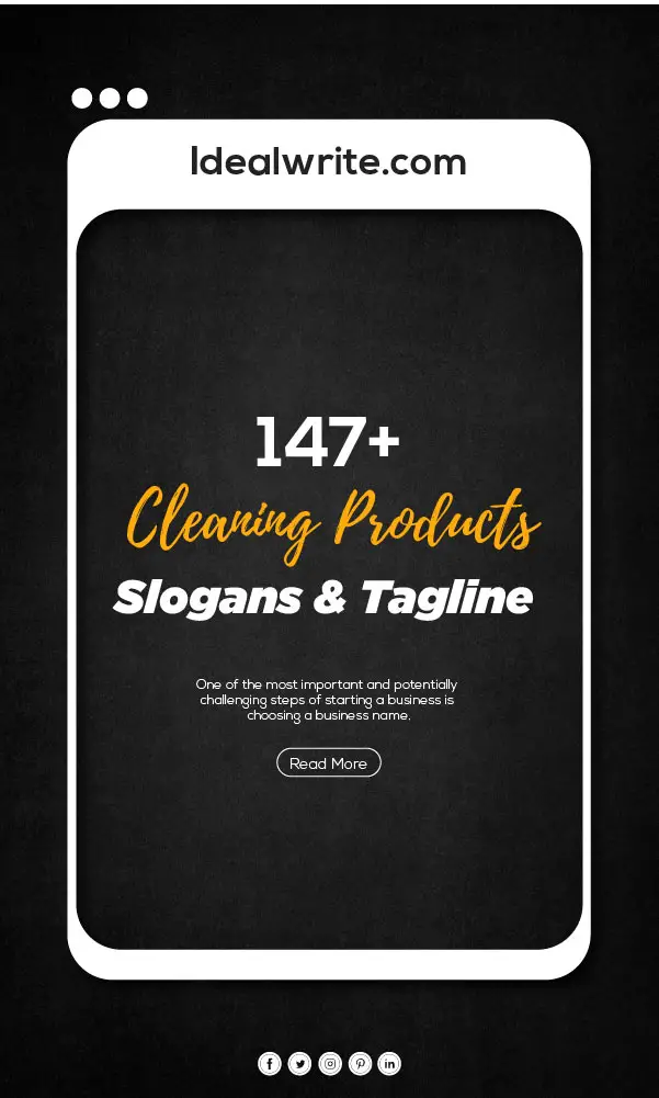 Unique Tagline for Hygiene Products