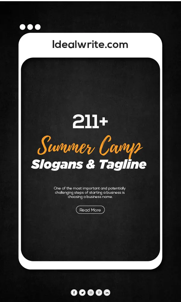 Catchy Heading for Summer Camp