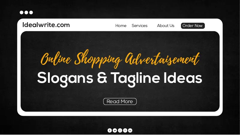 Creative Slogan ideas for Online Shopping