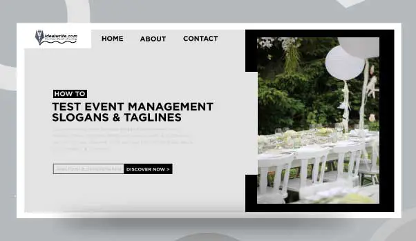 tagline for event management company