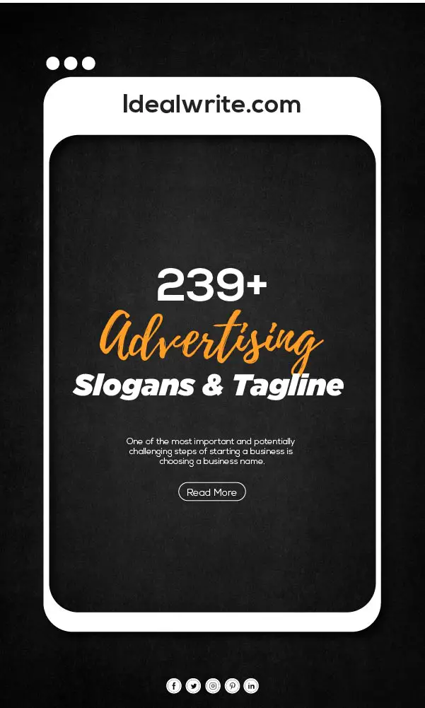Attractive Advertisement Taglines Ideas