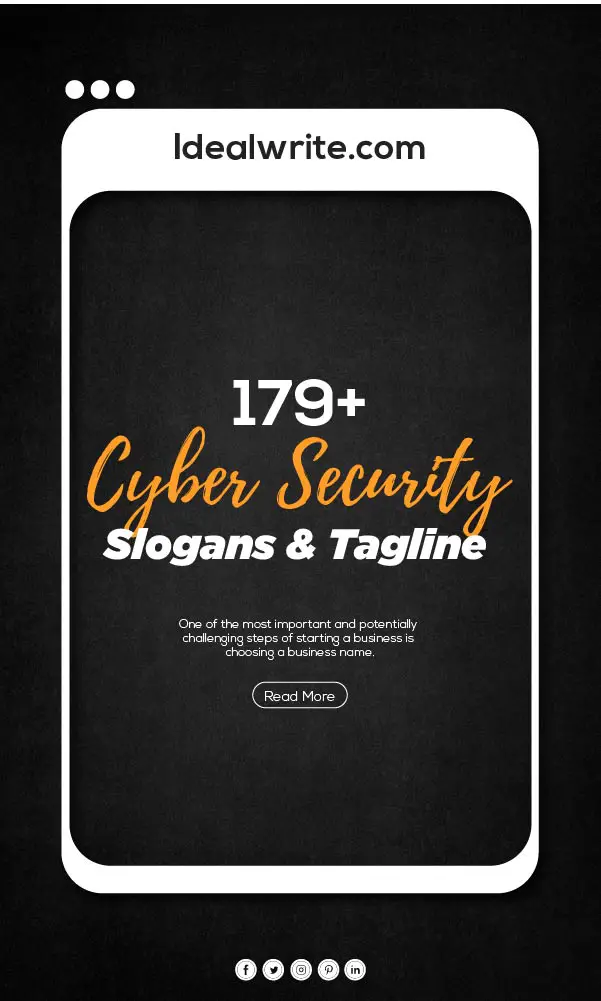 Attractive Cyber security awareness slogans ideas