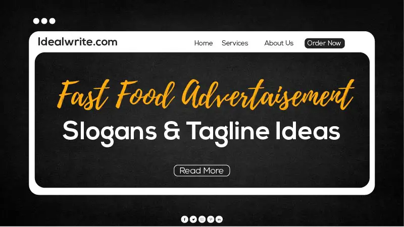 Attractive Fast Food Restaurant Slogans Ideas