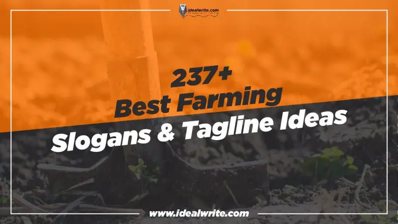 Best Farming Slogans & Tagline ideas