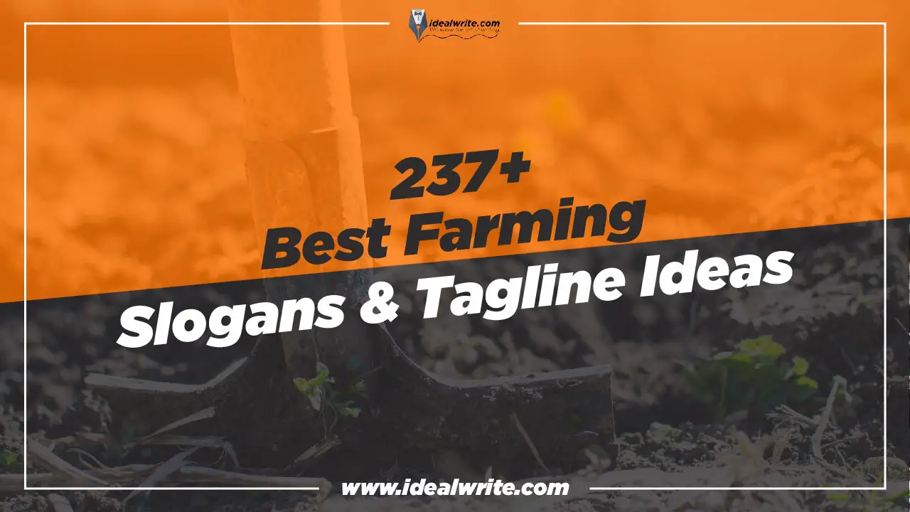 237+ Best Farming Slogans & Tagline ideas for your farm - Idealwrite