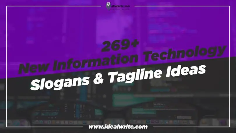 Best information technology slogans & Taglines ideas