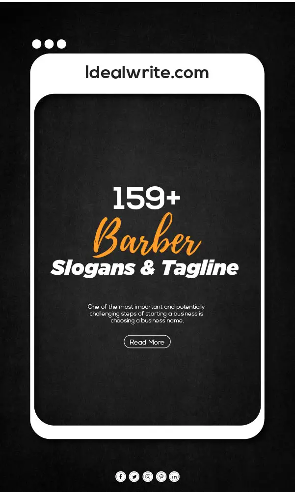 Catchy Barber Shop Slogans & Taglines Ideas