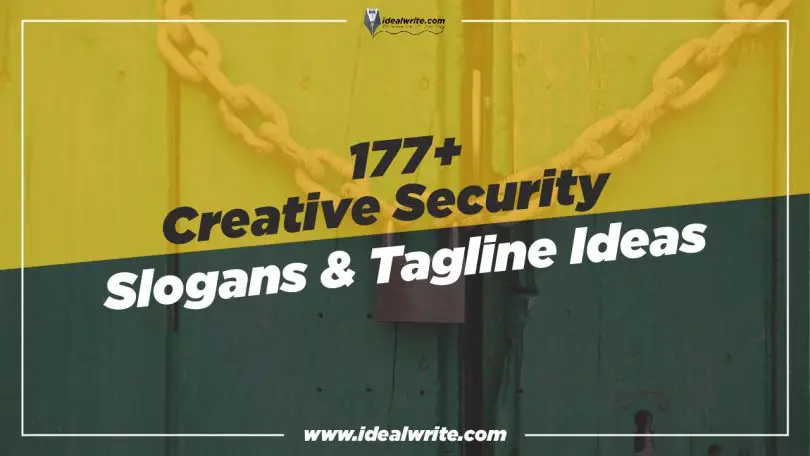 Catchy Security slogans & taglines ideas