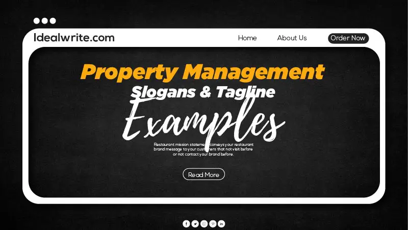 Creative slogan for property management company