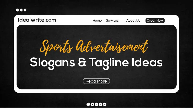 Creative slogans on the importance of sports