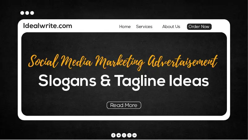 Unique social media marketing taglines & Slogans ideas