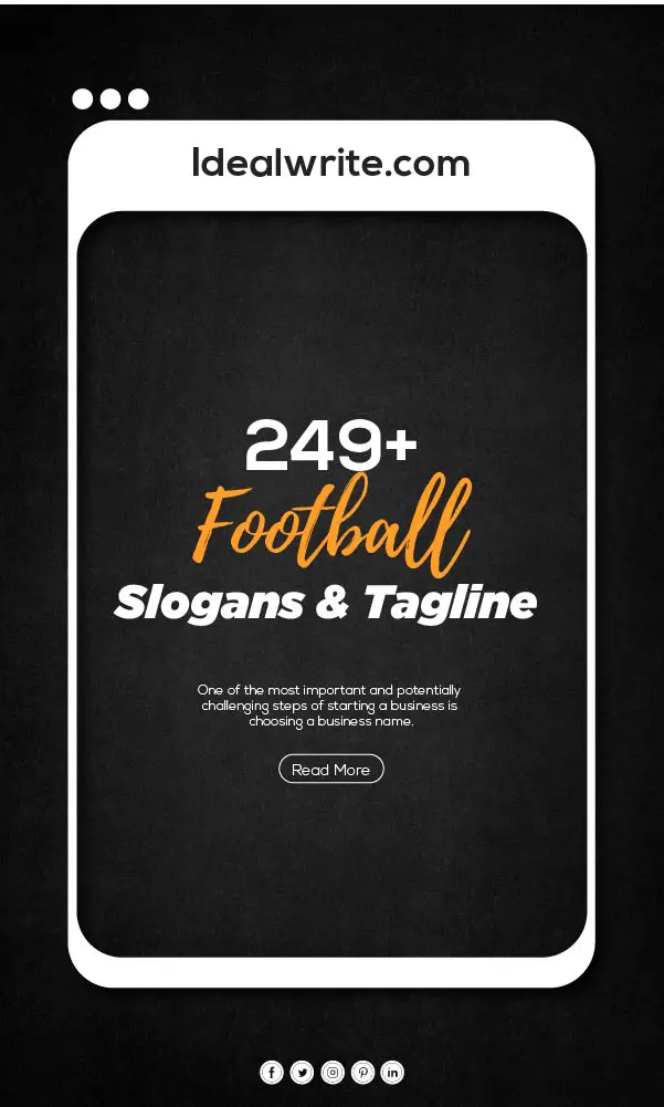 249+ Cool Football slogans & Taglines ideas For your Club - Idealwrite