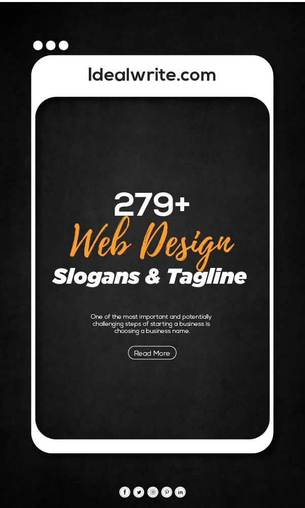 Catchy website design slogans & web development taglines