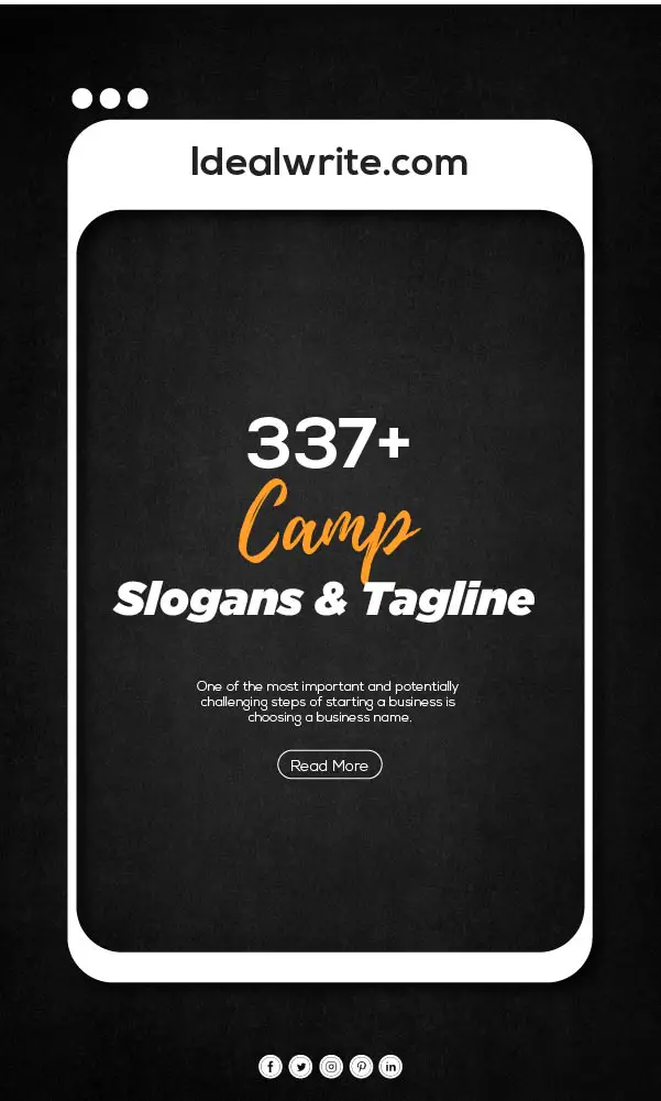Unique Camping Taglines ideas