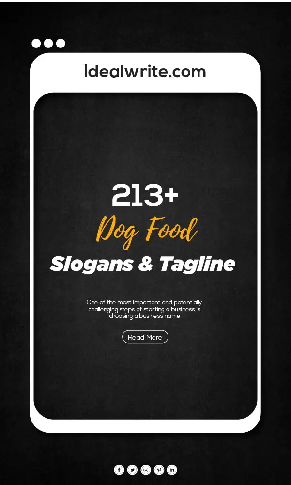 Best Tagline for Dog Food