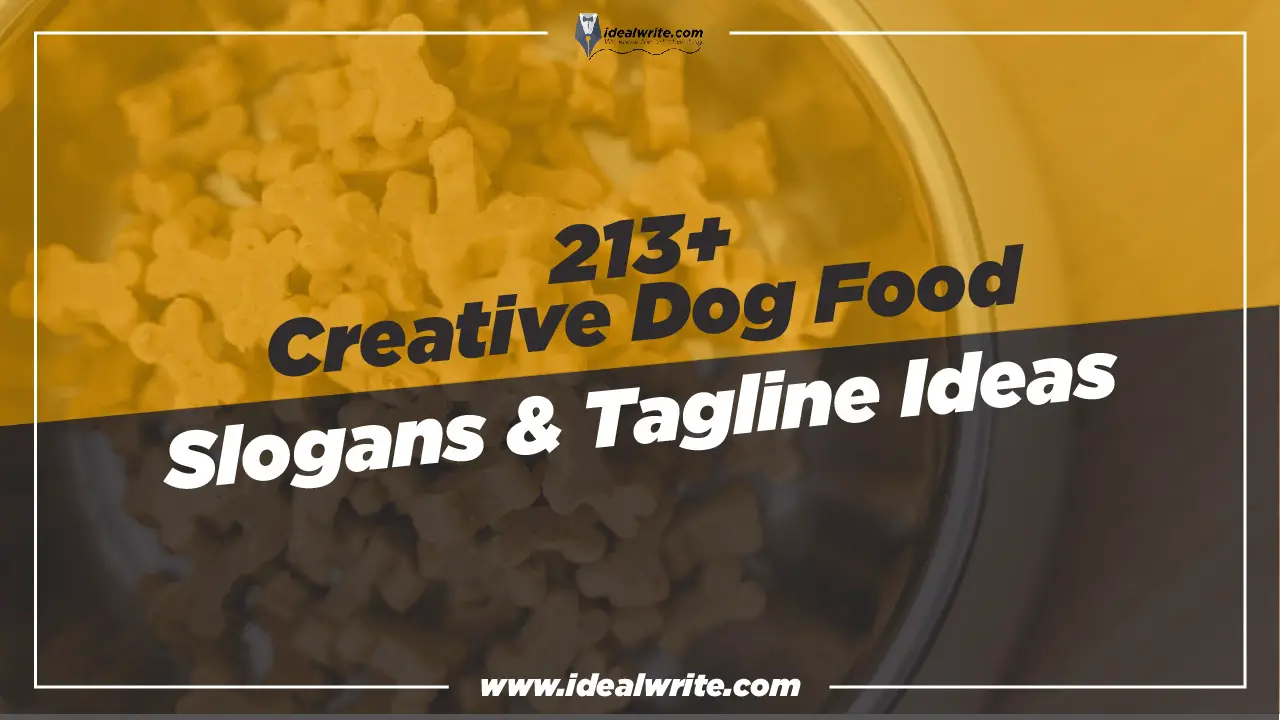 213+ Catchy Dog Food Slogans & Taglines ideas - Idealwrite
