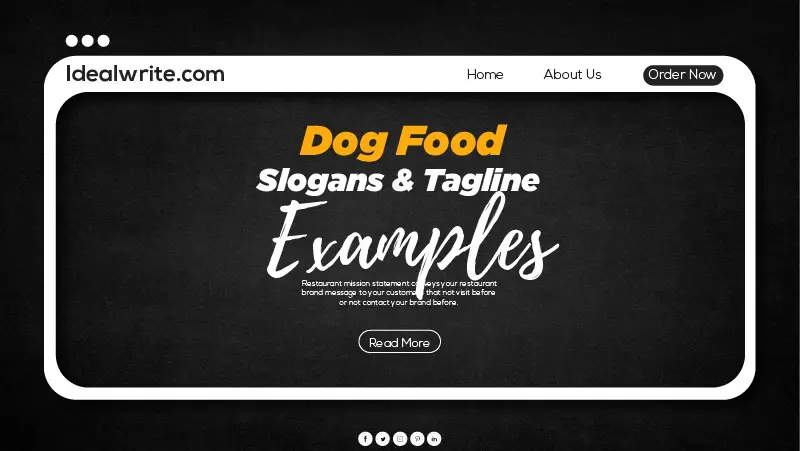 Unique Dog Food Tagline ideas