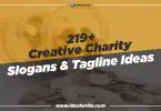 Attractive Charity Slogans & Taglines ideas