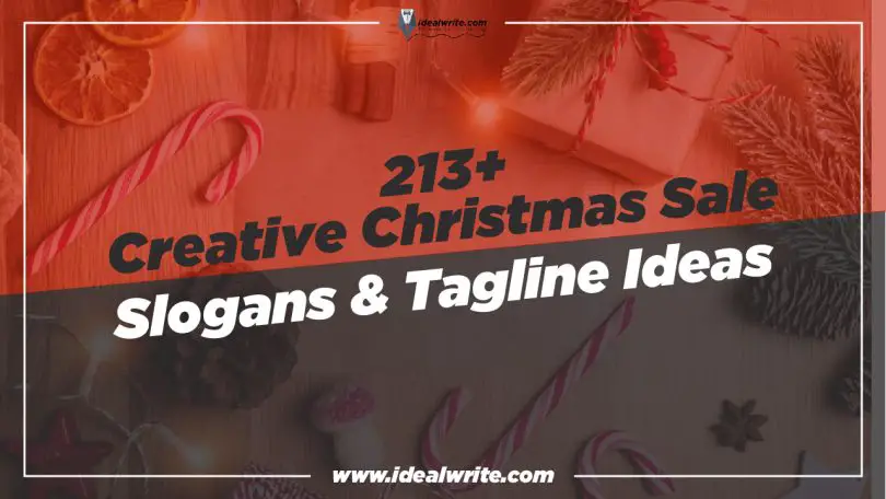Attractive Christmas Sale slogans & Taglines ideas