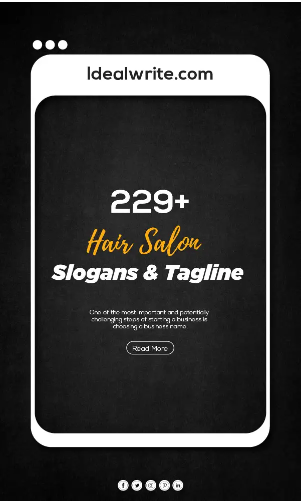Best hair stylist slogans & salon phrases