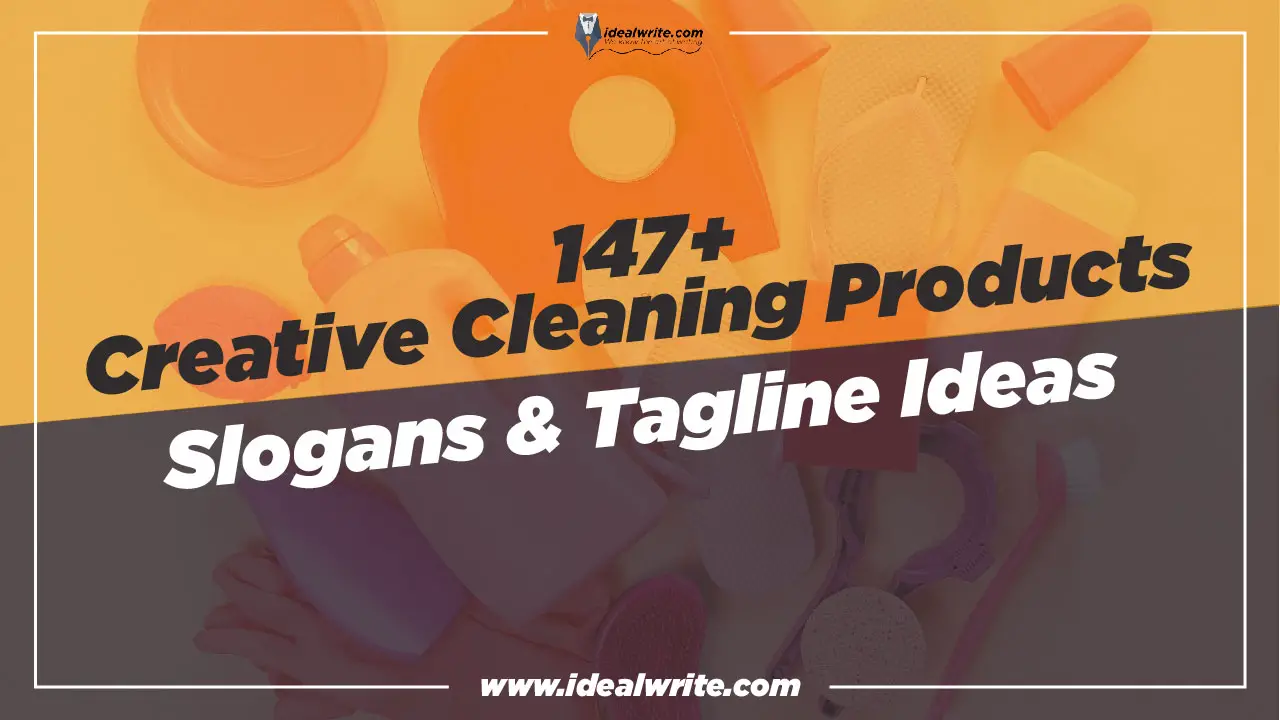 147+ Catchy Cleaning Products Slogans & Taglines ideas - Idealwrite