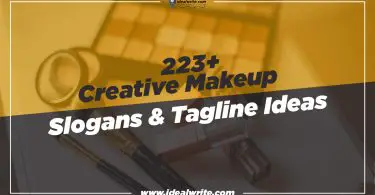 Catchy Makeup Slogans & Taglines Ideas