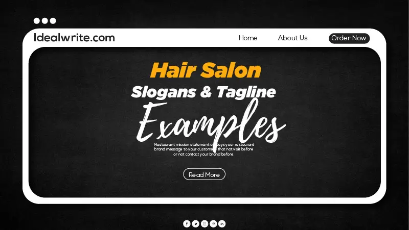 Catchy hair slogans & hair salon taglines