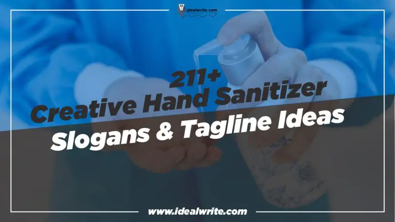 Best Hand Sanitizer Slogans & Taglines ideas
