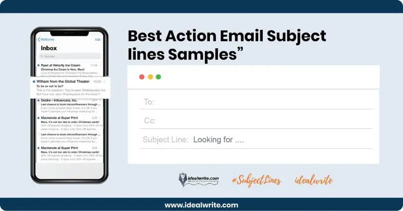 Action Email Subject lines