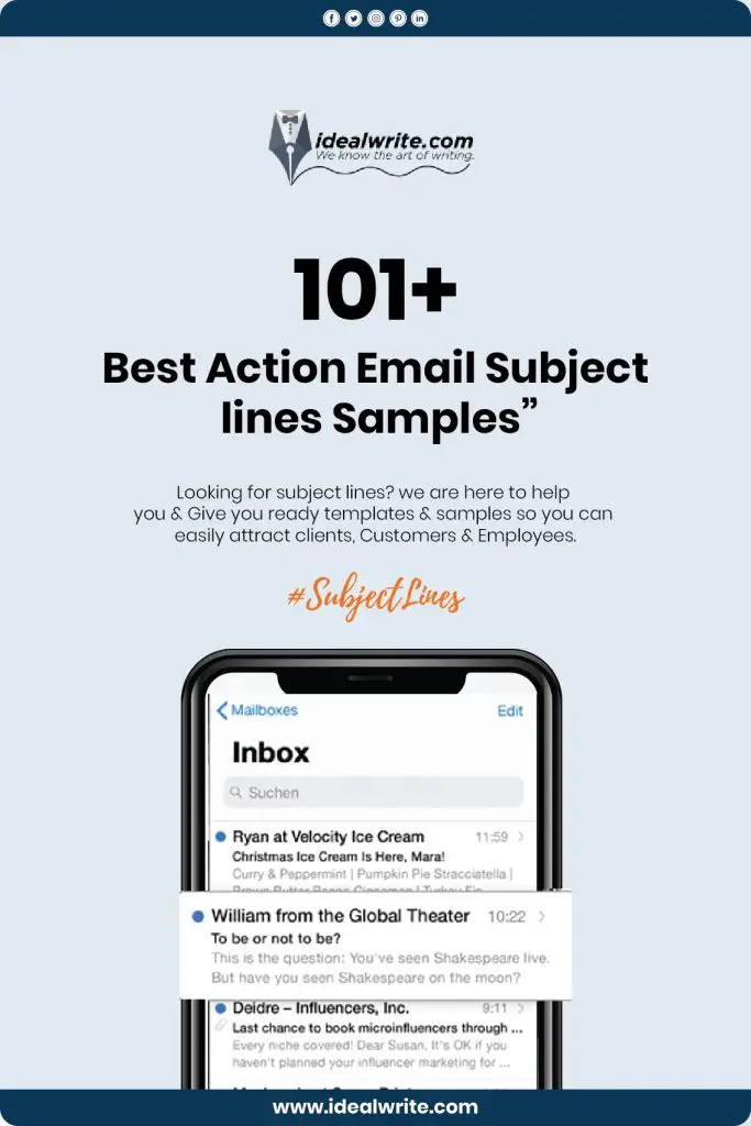Action Words For Email Subject Lines