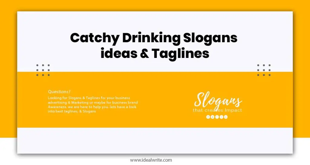 Alcohol Slogans Ideas