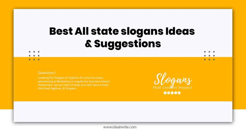 All State Slogans Examples