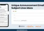 Announcement Email Subject Lines