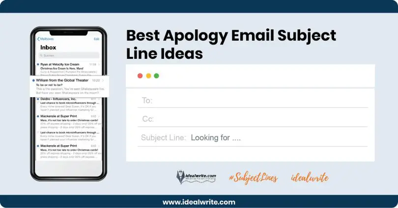 Apology Email Subject Line
